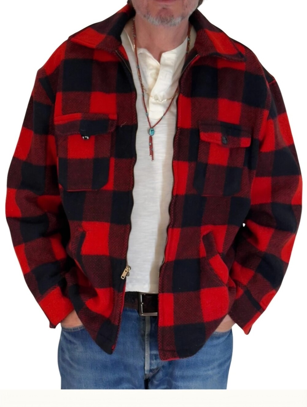 Woolrich Vintage 1940s-1960s Wool Hunting Jacket Buffalo Plaid